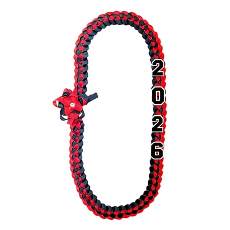 2026 Graduation Rope Leis Double Woven 4 Inch Class Of 2030 Grad Celebration Garland Decoration with Colorful Design for School College Master Doctor Graduation Party