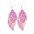 thumbnail image 1 of pstuiky Boucles d'Oreilles Saint-Valentin Cœur Lèvres Rouges Double Face Imprimées en Solde, 1 of 1