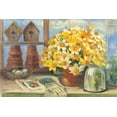 thumbnail image 2 of Rowan, Carol 14x11 White Modern Wood Framed Museum Art Print Titled - Daffodils in the Greenhouse, 2 of 4