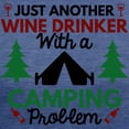thumbnail image 3 of CafePress - Wine Drinker Camping White T Shirt - Womens Tri-blend T-Shirt, 3 of 4