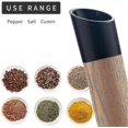 thumbnail image 3 of Salt And Pepper Mill Set With Tall Black And White Salt And Pepper Shakers With Adjustable Coarseness, 3 of 5