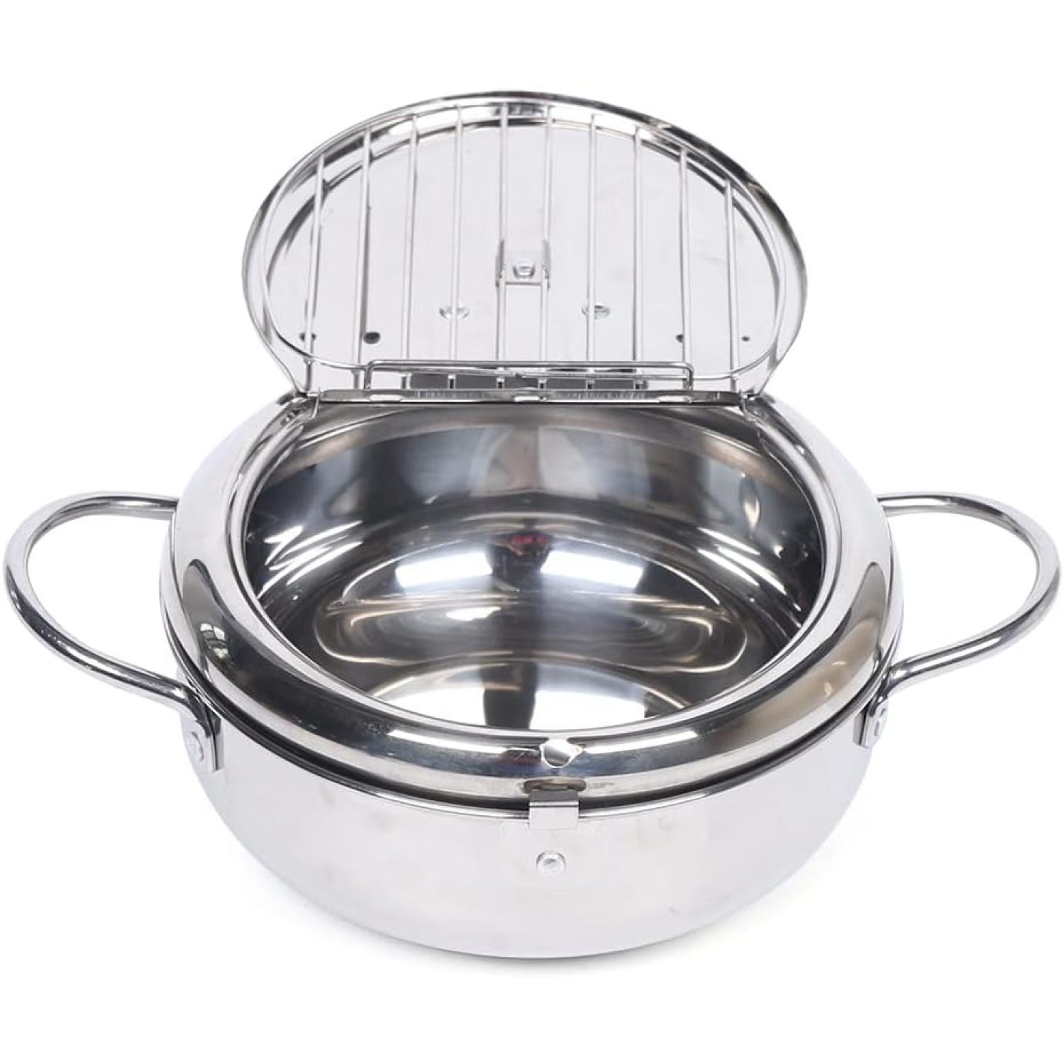 Deep Fryer Pot 2.2 Liters Capacity Stainless Steel Japanese Deep Frying