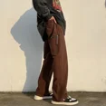 thumbnail image 2 of Pantalones Cargo Para Hombre Pantalones Rectos De Otoño Marrón Para Hombre Estética De Talla Grande Estilo Coreano Con 2025 Nuevos En El Ajuste Regular Más Barato, 2 of 5