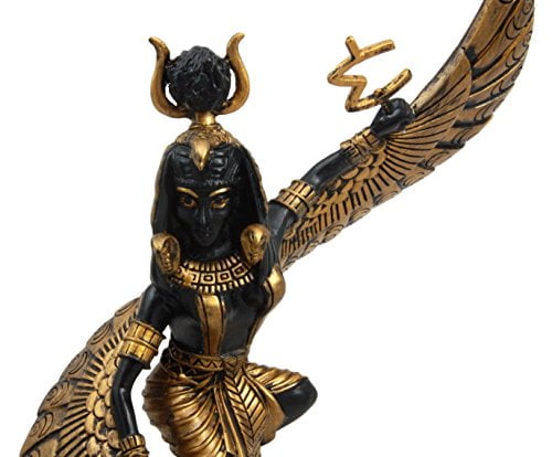 Ebros Gift Egyptian Queen Goddess Isis Ra Decorative Resin Figurine 9" Tall 
