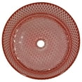 thumbnail image 6 of Scotch 16" Round Decorative Pink Vessel Glass Sinks With 30" White Base, 6 of 7