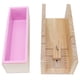 thumbnail image 1 of Molde de silicona para jabón y cortador de madera de 1200 ml para hacer jabón casero, artículos esenciales de cocina, 1 of 8