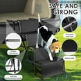thumbnail image 5 of Foldable Dog Steps Portable Puppy Stairs 4 Steps Dog Stair Supports up to 176 Lb Wide Dog Ramp for Small Medium Large Dogs Cats, 5 of 9