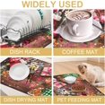 thumbnail image 6 of Merry Xmas Dish Drying Mats Super Absorbent Dish Drainer Rack Pad Non-Slip Drying Mat for Kitchen Counter, 24"x16", 6 of 7
