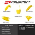 thumbnail image 2 of Polisport Restyle Yellow Complete Plastic Kit For Suzuki RM 125 250 01-08 90868, 2 of 9