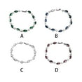thumbnail image 4 of Sonducket Cadenas geométricas de cobre Brazalete de circón Decoración de mano Decoraciones Novia Joyería Regalo de fiesta de cumpleaños Joyas Ropa, zapatos y accesorios Miscelánea Verde Sonducket AP014500-01, 4 of 6
