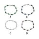 thumbnail image 2 of Qarigey Cadenas geométricas de cobre Brazalete de circón Decoración de mano Decoraciones Novia Joyería Regalo de fiesta de cumpleaños Joyas Ropa, zapatos y accesorios Miscelánea Blanco Qarigey AP014500-03, 2 of 6