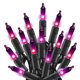 thumbnail image 1 of Luces navideñas a pilas, guirnalda de luces LED de 5 m con 50 luces, 8 modos de luz y temporizador para decoración de interiores y exteriores, como árbol de Navidad, boda o fiesta (morado)., 1 of 7