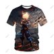 thumbnail image 1 of Verano manga corta dibujos animados animación Dragon Ball 3d impresión camiseta niños Cool moda calle niños Top Dragon Ball T-shirt110 heqiyong CONDUJO, 1 of 2