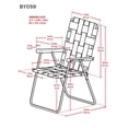 thumbnail image 4 of Chaise à sangles tressées pliable classique, 4 of 6