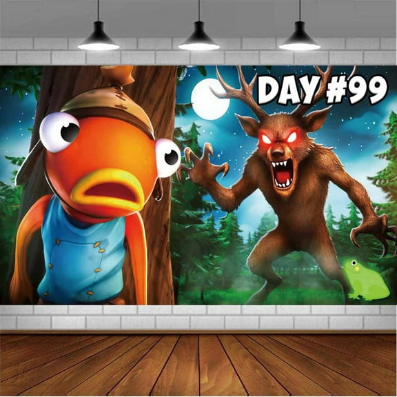 99 Nights in the Forest Backdrop Banner Party Supplies Poster Movie Theme Background for Photography Birthday Decorations