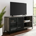 thumbnail image 2 of 52" Industrial Metal & Wood TV Stand - Grey Wash, 2 of 4