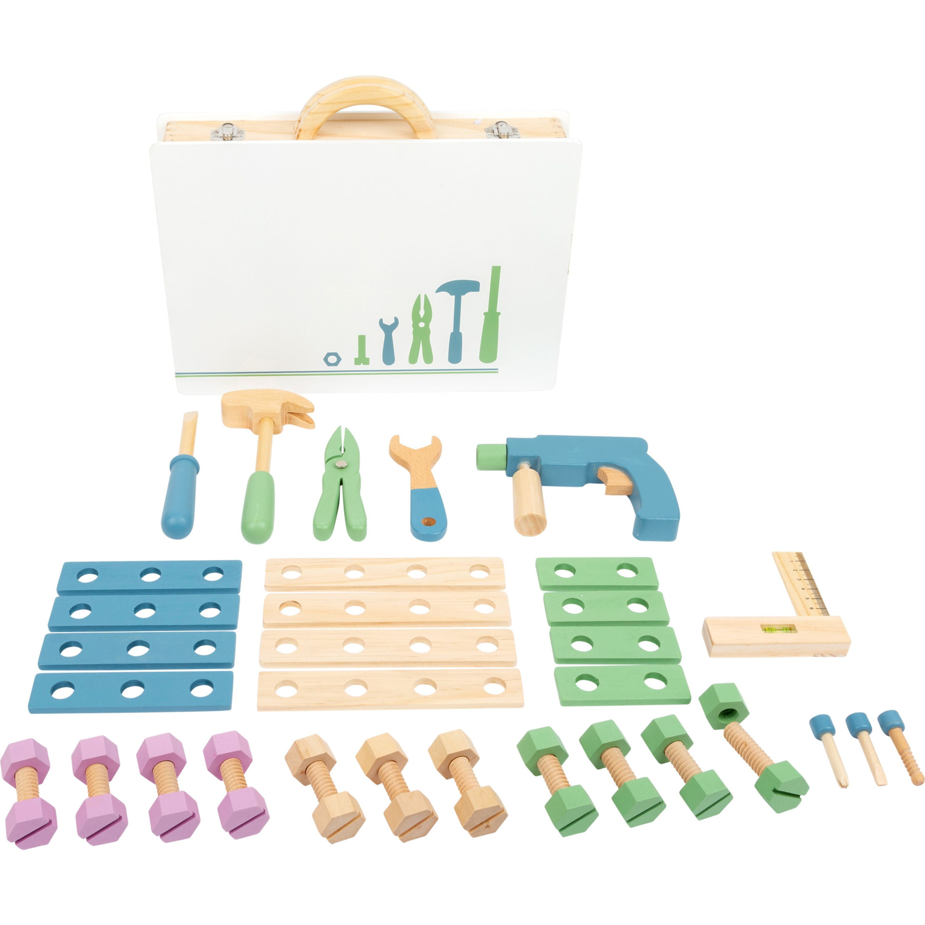 Small Foot Wooden Toys, Unisex - Premium Nordic Toolbox Playset