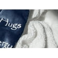 thumbnail image 2 of Compassion Blanket - Strength Courage Super Soft Warm Hugs, Get Well Gift Blanket Healing Thoughts Positive Energy Love & Hope & Fluffy Comfort (50 x 65 Navy Blue), 2 of 4