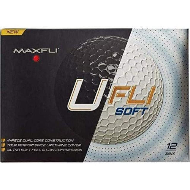 Golf Balls (12 Pack), Maxfli’s softest golf ball provides more spin on