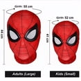 thumbnail image 3 of Máscara de superhéroe Miles Spiderman, Peter Parker, disfraz de Halloween, tela de Spandex, Material para adultos y niños, 3 of 4