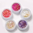 thumbnail image 5 of UDIYO 1 Box Nail Sequins Flower Shape Bright Color Ultra-Thin Shiny Visual Effect Show Unique Charm PET Petal Nail Art Paillettes Sequins Flakes Ornament for Nail Salon, 5 of 7