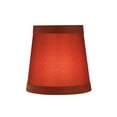 thumbnail image 2 of Aspen Creative 32715-5 Small Hardback Empire Shape Chandelier Clip-On Lamp Shade Set (4 Pack), Transitional Design in Redwood, 4" bottom width (3" x 4" x 4"), 2 of 7