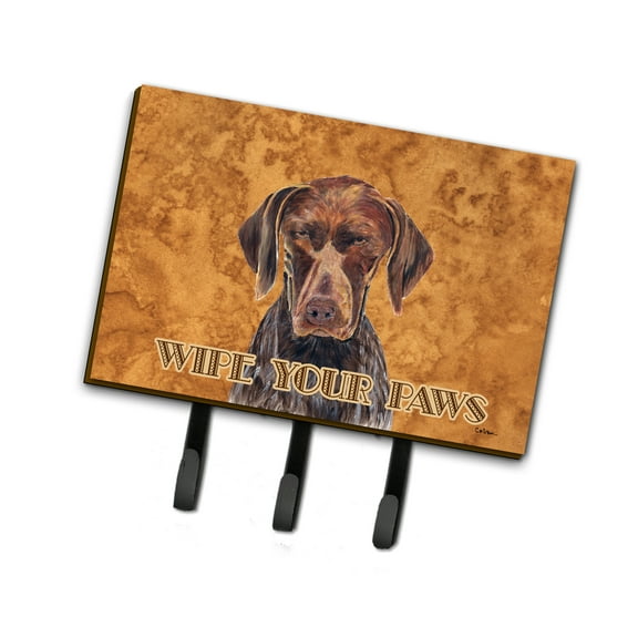 Carolines Treasures SC9117TH68 German Shorthaired Pointer Wipe your Paws Leash or Key Holder Triple Hook multicolor