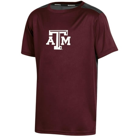 - Youth Russell Maroon Texas A&M Aggies Color Block T-Shirt
