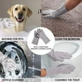 thumbnail image 2 of Reusable Silicone Cleaning Gloves with Brush Scrubbers for Kitchen, Bathroom, Car and Pet Hair Care (Gray), 2 of 2