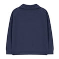 thumbnail image 5 of Boys' Casual Long Sleeve Pullover Top with Lapel Collar for Daily Wear and Play, 5 of 6