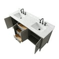 thumbnail image 5 of Vanity Art 72" Double Sink Bathroom Vanity Cabinet, Freestanding Storage Cabinet with Engineered Marble Top, Undermount Sinks, Drawer, and Shelve, 5 of 6