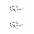thumbnail image 4 of Minnieouse Gafas TR90 Rectángulo Marco completo Sin lentes recetados Gafas de estilo vintage Gafas ligeras para negro Negro 2piezas, 4 of 6