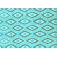 thumbnail image 1 of Ahgly Company Indoor Rectangle Abstract Light Blue Modern Area Rugs, 2' x 5', 1 of 4