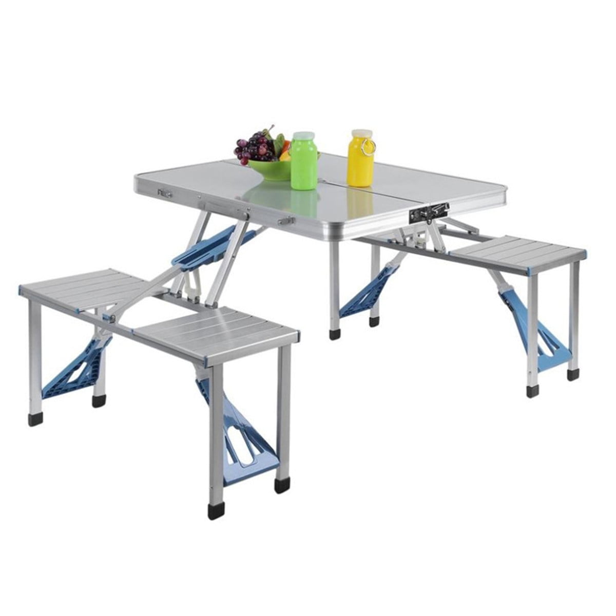 Portable Folding Picnic Table , Fold Up Travel Camping Table with