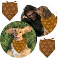 thumbnail image 5 of 1 Pc Pet Dog Bandana Brown Cotton Triangle Pet's Bandana Sunshine Washable Scarf Bibs Printed Accessories Dog Photo Props Chief for Large Dogs and Pets 55x55x78cm diy, 5 of 9