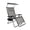 Platinum, variant on Bliss Hammocks 33" Wide XXL Zero Gravity Chair w/ Canopy, Pillow, & Drink Tray Folding Outdoor Lawn, Deck, Patio Adjustable Lounge Chair, 360 lbs. Capacity, Weather and Rust Resistant, Jacquard
