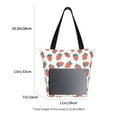 thumbnail image 3 of KLL Tote Bag for Women Strawberries Print Shopping Grocery Reusable Bags for Office School Shopping Travel, 3 of 6