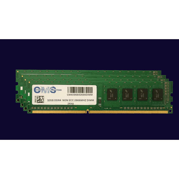 CMS 128GB (4X32GB) DDR4 21300 2666MHZ NON ECC DIMM Memory Ram Upgrade Compatible with Gigabyte Motherboard Z390 M GAMING, Z490 AORUS ELITE, Z490 AORUS MASTER, Z490 AORUS PRO AX - C144
