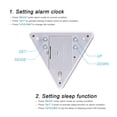 thumbnail image 3 of 1 Pack Colorful Lights Change Color Alarm Clock  Students Wake Up Alarm Clock  Dormitory Bedside Clock Led Clock, 3 of 11