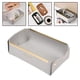 thumbnail image 3 of Bandeja de cuero para entrada, puerta, almacenamiento de zapatos, caja para artículos diversos, estuche para mesa, frutas Gris claro, 3 of 9