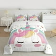 thumbnail image 2 of Castle Fairy 2-Piece Twin Size Comforter Set, Unicorn and Horse Fantasy Print, 2 of 8