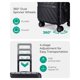 thumbnail image 3 of Bolsa de equipaje de mano SMART para debajo del asiento de 16 pulgadas con ruedas giratorias, 3 of 7