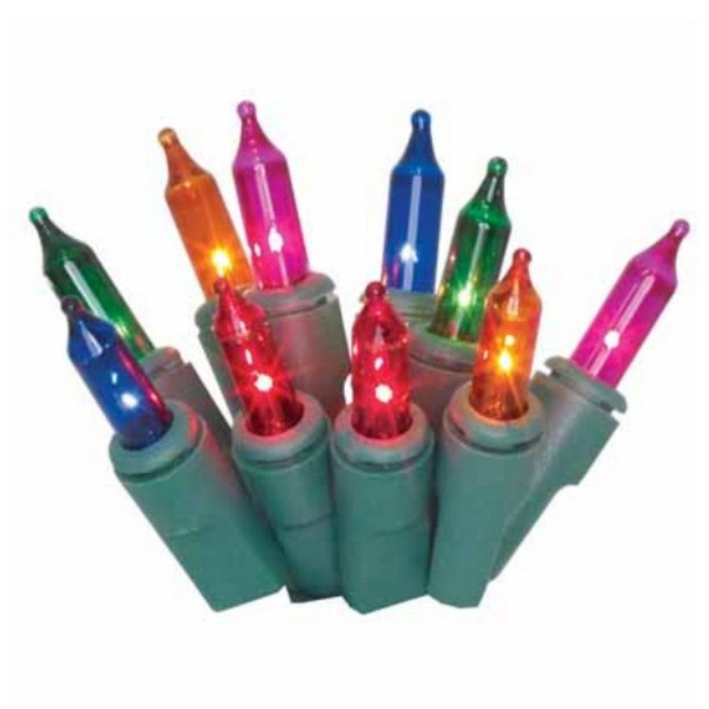 Living Solutions 300 MultiColor Lights Green Wire Color String Lights