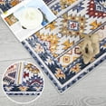 thumbnail image 4 of Garvee 9'x12' Area Rug Large Washable Boho Area Rugs for Bedroom Living Room Geometric Throw Carpet Vintage Bohemian Area Rug, Navy Blue/Multi, 4 of 6
