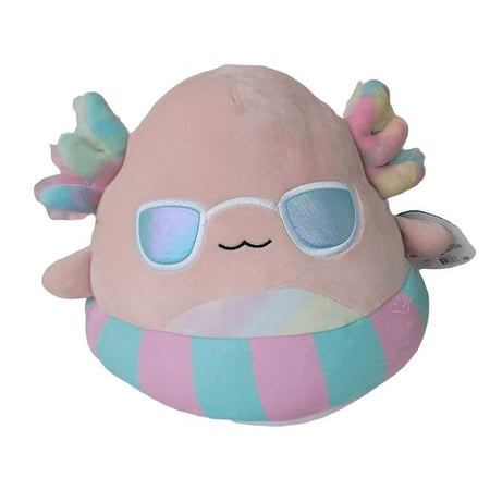 Squishmallows Official Kellytoys Plush 12 Inch Archie the Axolotl in Inner Tube Summer Squad Super Soft Animal Plush Stuffed Toy
