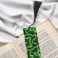 thumbnail image 6 of Kdxio Green Lightning Print Metal Tassel Bookmarks,Perfect Gift for Art Lovers and Bookworms Metal Bookmarks for Women, 6 of 8