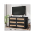 thumbnail image 3 of Eastvita Modern 6-Drawer Rattan Dresser for Bedroom with Anti-Tip Kit, 3 of 8