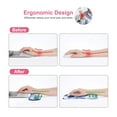 thumbnail image 4 of Mosiso Wrist Rest Support for Mouse Pad&Keyboard Set Home/Office Pain Relief&Easy Typing Cushion, Ergonomic Mousepad&Coaster Non-Slip Base with Neoprene Cloth&Raised Memory Foam, 4 of 6