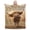 Brown, variant on Highland Cow Blanket, Decorative Cow Accent Throw for Office Lounge, Accent Chair 50x40