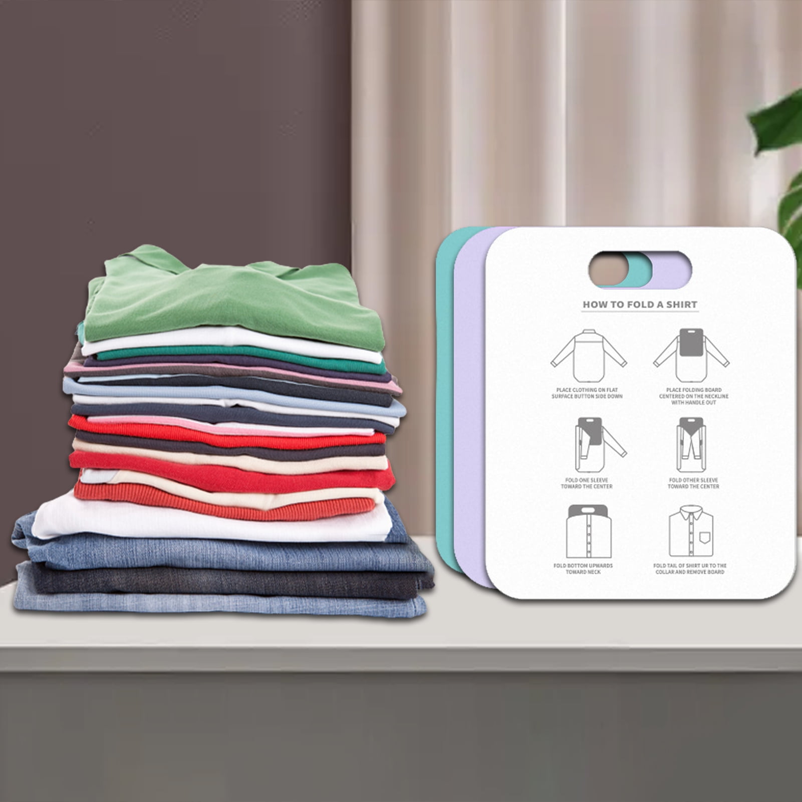 Hadanceo Clothes Folding Tool Spacesaving Home Use Laundry Folding